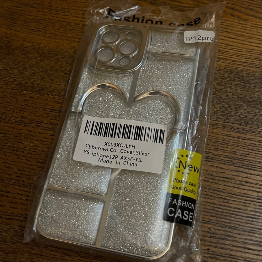 Silver Phone Case for iPhone 12 Pro
